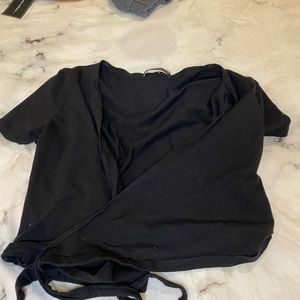 Black Wrap Top